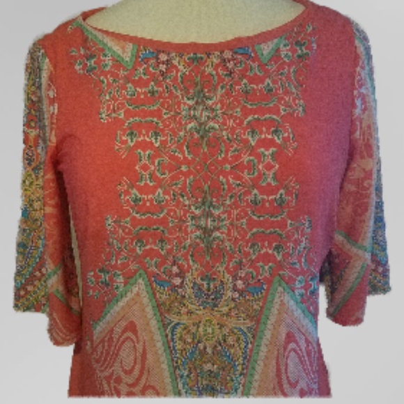 Chelsea Suite Coral Tunic Dress Size 8 - Picture 3 of 8